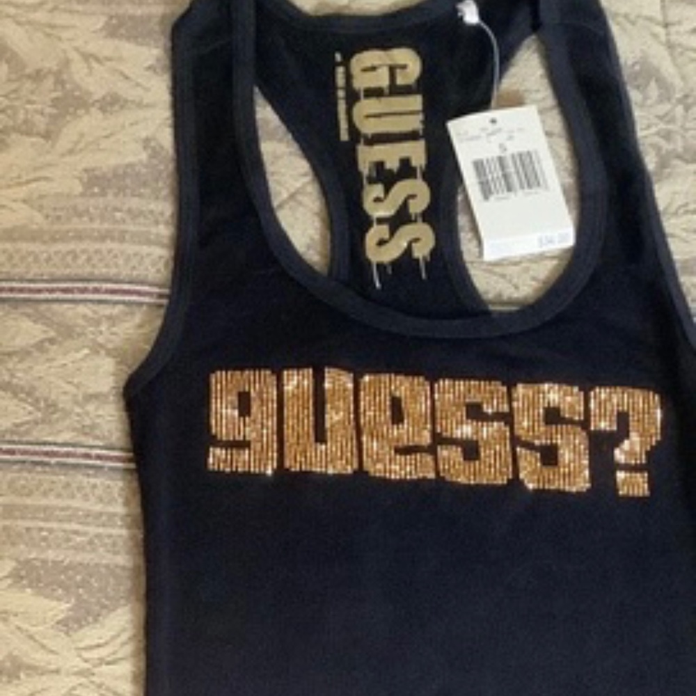 Guess black size S tank top